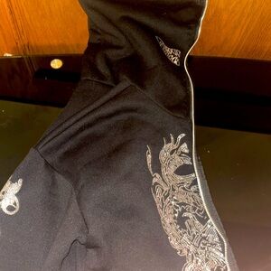 Cool dragon design hoodie zip up